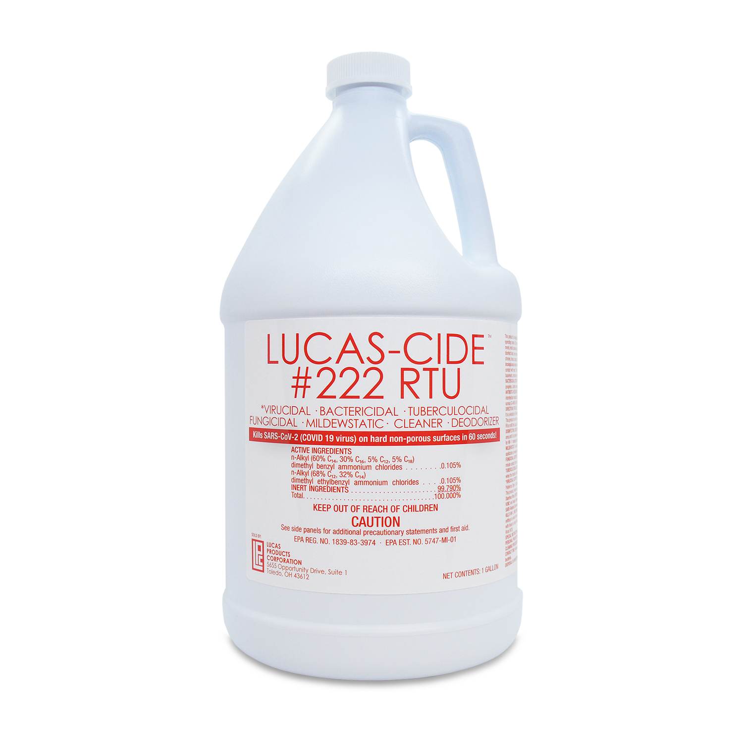 LUCAS-CIDE 222 RTU™ – Ready To Use Hospital Grade Disinfectant